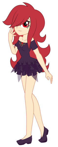 Size: 1600x4031 | Tagged: safe, artist:discorded-joker, derpibooru import, oc, oc:rose petals, unofficial characters only, equestria girls, absurd resolution, clothes, equestria girls-ified, simple background, smiling, solo, transparent background