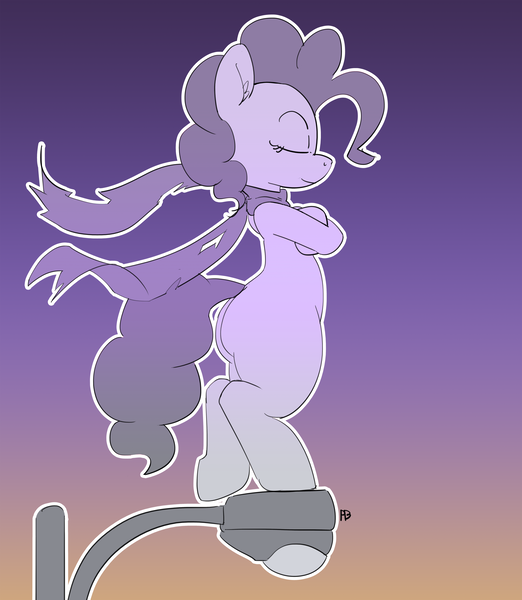 Size: 4354x5000 | Tagged: safe, artist:pabbley, derpibooru import, pinkie pie, earth pony, pony, absurd resolution, bandana, bipedal, eyes closed, female, mare, missing cutie mark, ninja, solo, streetlight