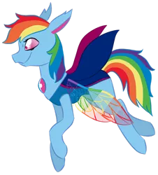 Size: 1024x1134 | Tagged: artist:musicdove, changedling, changedlingified, changeling, changelingified, derpibooru import, rainbow dash, safe, simple background, solo, species swap, transparent background