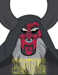 Size: 4096x5261 | Tagged: absurd resolution, artist:amarthgul, crossover, darth maul, derpibooru import, lord tirek, safe, simple background, solo, star wars, transparent background, vector