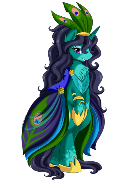 Size: 2186x3009 | Tagged: safe, artist:pridark, derpibooru import, oc, oc:arabella, unofficial characters only, pony, unicorn, bipedal, clothes, commission, dress, female, gala dress, looking at you, mare, simple background, smiling, solo, transparent background