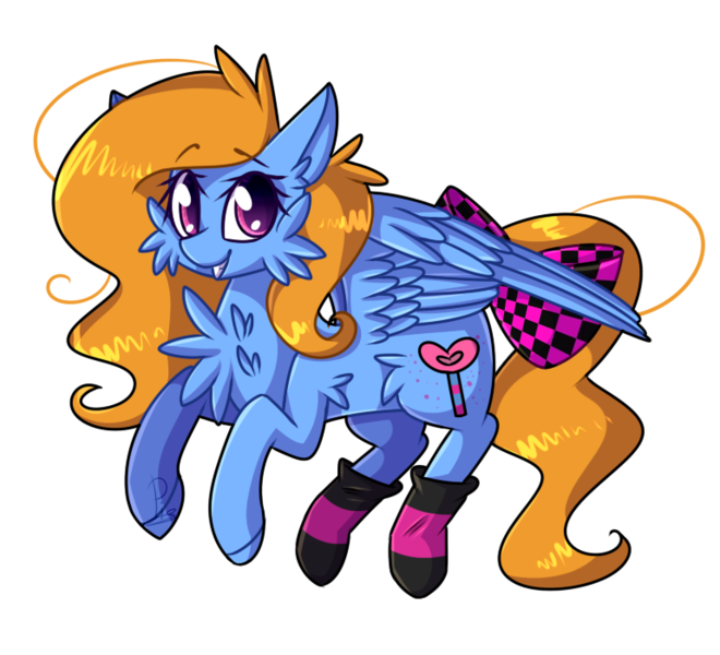 Size: 770x700 | Tagged: safe, artist:soundwavepie, derpibooru import, oc, oc:neon vaporwave, unofficial characters only, pegasus, pony, female, mare, solo