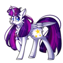 Size: 700x700 | Tagged: safe, artist:soundwavepie, derpibooru import, oc, oc:twily star, unofficial characters only, alicorn, pony, alicorn oc, female, mare, solo