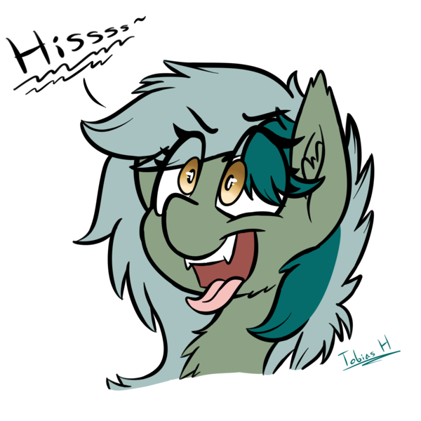 Size: 3060x3060 | Tagged: safe, artist:fakskis, derpibooru import, oc, oc:nisha, unofficial characters only, bat pony, pony, fangs, hissing, solo