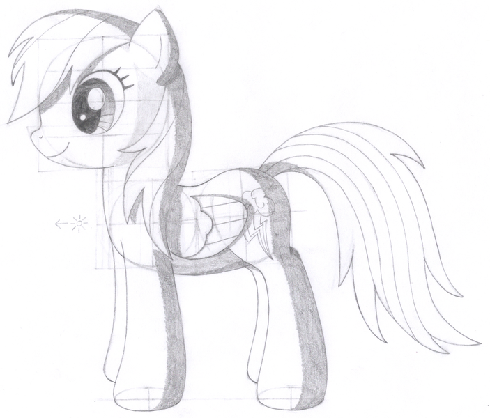 Size: 1586x1354 | Tagged: safe, artist:aafh, derpibooru import, rainbow dash, pegasus, pony, female, grayscale, mare, monochrome, simple background, solo, traditional art, white background