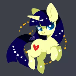 Size: 1024x1024 | Tagged: safe, artist:snow angel, derpibooru import, oc, oc:mirage, unofficial characters only, pony, unicorn, art trade, cute, female, heart eyes, mare, ocbetes, simple background, smiling, solo, wingding eyes
