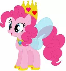 Size: 410x438 | Tagged: safe, artist:selenaede, artist:user15432, derpibooru import, pinkie pie, fairy, fairy pony, pony, base used, element of laughter, fairies are magic, fairy princess, fairy wings, princess of fairies, princess pinkie pie