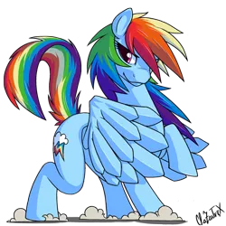 Size: 512x512 | Tagged: safe, artist:chazcatrix, derpibooru import, rainbow dash, pegasus, pony, backwards cutie mark, simple background, solo, transparent background