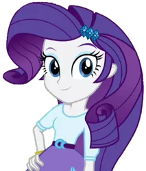 Size: 339x397 | Tagged: safe, artist:thebar, derpibooru import, rarity, equestria girls, rainbow rocks, clothes, female, looking at you, simple background, skirt, smiling, solo, transparent background