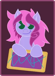 Size: 723x994 | Tagged: safe, artist:peacockchan, derpibooru import, oc, oc:wildberry, unofficial characters only, earth pony, pony, female, food, mare, pacman eyes, poptart, solo