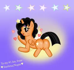 Size: 4433x4158 | Tagged: suggestive, artist:nupiethehero, derpibooru import, edit, oc, oc:nupie, oc:starlena, unofficial characters only, alicorn, pony, absurd resolution, alicorn oc, bad anatomy, female, looking at you, looking back, looking back at you, plot, presenting, solo, solo female