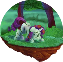 Size: 2000x1979 | Tagged: safe, artist:discorded, derpibooru import, rarity, pony, unicorn, atg 2017, eating, eyes closed, female, grass, mare, newbie artist training grounds, scenery, solo, tribal