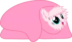 Size: 5000x2954 | Tagged: safe, artist:weegeestareatyou, derpibooru import, oc, oc:fluffle puff, unofficial characters only, pony, .svg available, blanket, blanket burrito, cute, flufflebetes, high res, simple background, solo, transparent background, vector