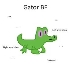 Size: 900x800 | Tagged: ..., alligator, artist:zeb, derpibooru import, gummy, ideal bf, ideal gf, male, meme, safe, simple background, solo, text, white background