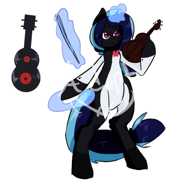 Size: 6000x6000 | Tagged: safe, artist:magestii, derpibooru import, oc, unofficial characters only, pony, absurd resolution, magical lesbian spawn, offspring, parent:octavia melody, parent:vinyl scratch, parents:scratchtavia, solo