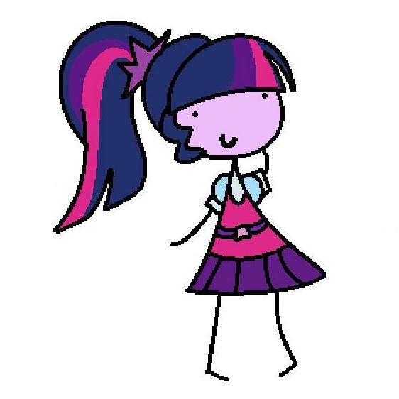 Size: 562x562 | Tagged: safe, artist:pastelhorses, derpibooru import, sci-twi, twilight sparkle, equestria girls, 1000 hours in ms paint, clothes, cute, female, ideal gf, meme, ms paint, simple background, skirt, solo