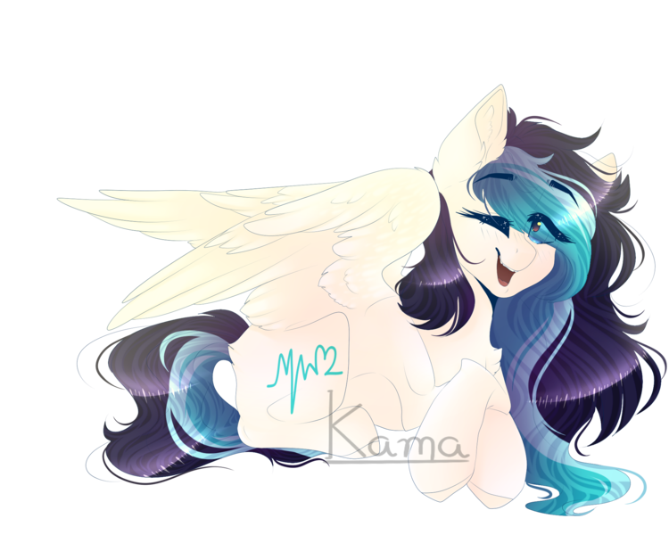 Size: 2000x1600 | Tagged: safe, artist:skimea, derpibooru import, oc, oc:neon beats, unofficial characters only, pegasus, pony, female, mare, one eye closed, prone, simple background, solo, transparent background, wink