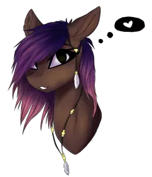 Size: 2809x3273 | Tagged: safe, artist:crazllana, derpibooru import, oc, oc:evening howler, unofficial characters only, pony, bust, female, high res, mare, portrait, simple background, solo, transparent background