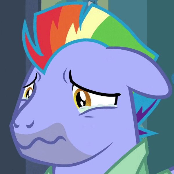 Size: 625x625 | Tagged: safe, derpibooru import, screencap, bow hothoof, pegasus, pony, parental glideance, animated, cropped, crying, cute, eye shimmer, floppy ears, gif, loop, male, reaction image, sad, sadorable, solo, stallion, wavy mouth