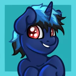 Size: 1024x1024 | Tagged: safe, artist:slavedemorto, derpibooru import, oc, oc:frostburn, unofficial characters only, alicorn, pony, alicorn oc, bust, male, portrait, solo