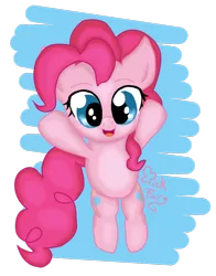 Size: 1024x1309 | Tagged: safe, artist:pickfairy, derpibooru import, pinkie pie, pony, happy, solo