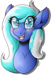 Size: 386x557 | Tagged: safe, artist:teagem, derpibooru import, oc, oc:starlight starbright, unofficial characters only, pony, bust, female, happy, heart eyes, mare, portrait, simple background, solo, transparent background, wingding eyes