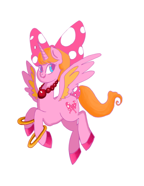 Size: 2550x3300 | Tagged: safe, artist:gamemaster14, derpibooru import, ponified, alicorn, pony, colored wings, jewelry, koopalings, multicolored wings, necklace, solo, unshorn fetlocks, wendy o. koopa