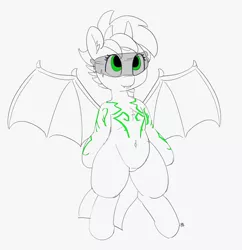 Size: 1280x1322 | Tagged: suggestive, artist:pabbley, derpibooru import, ponified, demon pony, pony, 30 minute art challenge, belly button, bipedal, crossover, crotch bulge, demon hunter, female, horns, illidan stormrage, mare, monochrome, partial color, rule 63, simple background, solo, spread wings, tattoo, visor, warcraft, white background, wings, world of warcraft