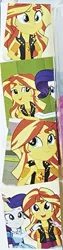 Size: 204x815 | Tagged: safe, derpibooru import, rainbow dash, rarity, sunset shimmer, equestria girls, equestria girls series, cropped, female, geode of shielding, offscreen character, smiling