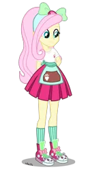 Size: 1800x3500 | Tagged: safe, artist:mixiepie, derpibooru import, fluttershy, eqg summertime shorts, equestria girls, pet project, clothes, converse, cute, female, legs, shoes, shyabetes, simple background, smiling, sneakers, solo, transparent background, vector
