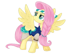 Size: 1805x1373 | Tagged: safe, artist:tina-de-love, derpibooru import, fluttershy, pegasus, pony, my little pony: the movie, clothes, female, mare, movie accurate, pirate, pirate fluttershy, simple background, solo, spread wings, transparent background, vector, wings