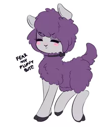 Size: 2738x3205 | Tagged: artist:wickedsilly, blushing, blush sticker, bow, bowtie, cute, derpibooru import, female, oc, ocbetes, oc:wicked silly, safe, sheep, simple background, solo, species swap, unofficial characters only, unshorn fetlocks, white background