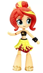 Size: 532x906 | Tagged: safe, derpibooru import, edit, sunset shimmer, equestria girls, bandeau, bikini, bikini top, bracelet, clothes, doll, equestria girls minis, jewelry, merchandise, midriff, sandals, summer sunset, swimsuit, toy, wrap skirt