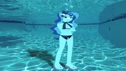 Size: 852x480 | Tagged: safe, artist:sb1991, derpibooru import, part of a set, princess luna, equestria girls, belly button, bikini, clothes, part of a series, request, requested art, story included, swimming pool, swimsuit, underwater, underwater eqg series, vice principal luna