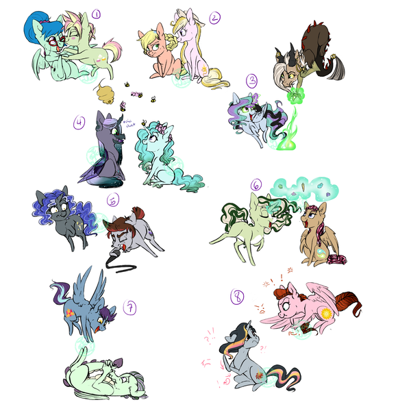 Size: 4000x4000 | Tagged: artist:farewelldecency, bee, derpibooru import, dracony, gem, hybrid, interspecies offspring, magic, magical lesbian spawn, mandibles, oc, oc:berry tart, oc:cool current, oc:dahlia, oc:debutante, oc:dulcet, oc:hardcore, oc:hyacinth, oc:knight shine, oc:melrose, oc:mochi, oc:nymph, oc:paisley, oc:quasar, oc:radiant hope, oc:shetani, oc:wayfinder, offspring, parent:applejack, parent:bon bon, parent:braeburn, parent:cheese sandwich, parent:discord, parent:flash sentry, parent:fleur-de-lis, parent:fluttershy, parent:gaffer, parent:king sombra, parent:lyra heartstrings, parent:maud pie, parent:pinkie pie, parent:pokey pierce, parent:prince blueblood, parent:princess celestia, parent:princess luna, parent:queen chrysalis, parent:rainbow dash, parent:rarity, parents:bluetrix, parents:celestibra, parents:chrysaluna, parents:flashimmer, parents:fleurburn, parents:flutterhugger, parents:gaffity, parents:lyrabon, parents:maudwich, parent:soarin', parent:spike, parent:spitfire, parents:pokeypie, parents:soarinjack, parents:spikebelle, parents:spitdash, parent:sunset shimmer, parent:sweetie belle, parents:zecord, parent:tree hugger, parent:trixie, parent:zecora, puppy dog eyes, safe, sign language, unofficial characters only