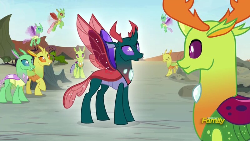 Size: 1920x1080 | Tagged: changedling, changeling, derpibooru import, king thorax, pharynx, prince pharynx, safe, screencap, thorax, to change a changeling