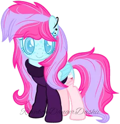 Size: 1024x1057 | Tagged: safe, artist:bezziie, derpibooru import, oc, oc:strawberry pie, unofficial characters only, pegasus, pony, base used, clothes, colored pupils, female, hoodie, mare, simple background, socks, solo, transparent background