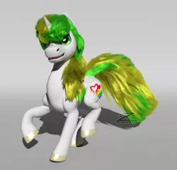 Size: 590x569 | Tagged: safe, artist:bright ink, derpibooru import, oc, oc:bright ink, unofficial characters only, pony, unicorn, 3d, 3d model, 3d render, male, solo, stallion