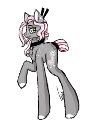 Size: 586x773 | Tagged: safe, artist:inspiredpixels, derpibooru import, oc, oc:heartstrings, unofficial characters only, earth pony, pony, female, mare, raised hoof, simple background, solo, transparent background