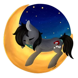 Size: 2000x2000 | Tagged: safe, artist:minetane, derpibooru import, oc, oc:thatbronyguy, unofficial characters only, pegasus, pony, moon, simple background, sleeping, sleeping on moon, solo, tangible heavenly object, transparent background, ych result