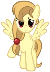 Size: 405x580 | Tagged: safe, artist:comfydove, derpibooru import, oc, oc:alice goldenfeather, unofficial characters only, pegasus, pony, female, mare, simple background, solo, transparent background, vector