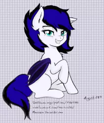 Size: 2696x3200 | Tagged: safe, artist:maximus, derpibooru import, oc, oc:eventide mist, unofficial characters only, bat pony, pony, fangs, female, looking at you, solo