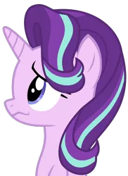 Size: 1500x2059 | Tagged: safe, artist:sketchmcreations, derpibooru import, starlight glimmer, pony, unicorn, to change a changeling, :s, awkward smile, cute, female, glimmerbetes, looking up, mare, side view, simple background, transparent background, vector, wavy mouth