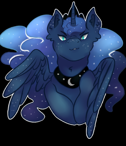 Size: 2893x3352 | Tagged: safe, artist:bewarethemusicman, derpibooru import, princess luna, pony, freckles, solo