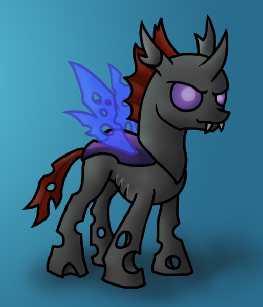 Size: 600x700 | Tagged: artist:raugos, changeling, cover art, derpibooru import, fanfic, fanfic art, male, pharynx, safe, solo, to change a changeling