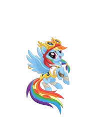 Size: 1128x1600 | Tagged: safe, derpibooru import, rainbow dash, pegasus, pony, my little pony: the movie, bandana, clothes, female, goggles, mare, piercing, pirate, pirate rainbow dash, simple background, solo, transparent background, wing piercing