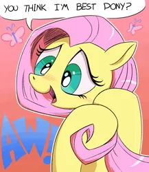 Size: 1781x2048 | Tagged: safe, artist:andypriceart, artist:misterph0enix, color edit, derpibooru import, edit, fluttershy, pegasus, pony, andy price is trying to murder us, andy you magnificent bastard, best pony, blushing, colored, cute, daaaaaaaaaaaw, female, mare, shyabetes, solo, weapons-grade cute