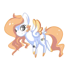 Size: 1000x1000 | Tagged: safe, artist:hirundoarvensis, derpibooru import, oc, oc:arvensis, unofficial characters only, bird pone, pegasus, pony, blush sticker, blushing, bracelet, chibi, colored wings, colored wingtips, cute, female, hooves, jewelry, looking at you, mare, mortar and pestle, raised hoof, raised leg, simple background, smiling, solo, spread wings, transparent background, wings, yin-yang