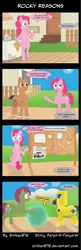 Size: 1920x5936 | Tagged: safe, artist:str1ker878, derpibooru import, maud pie, pinkie pie, ponified, pony, billboard, bipedal, chevrolet, dwayne johnson, food, hazmat suit, ice cream, pro wrestling, radiation, rocky road, sports, the rock, uranium, wrestling