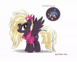 Size: 888x721 | Tagged: safe, artist:rebecca dart, derpibooru import, songbird serenade, pegasus, pony, my little pony: the movie, the art of my little pony: the movie, alternate design, clothes, concept art, cutie mark, shirt, solo, star (coat marking)